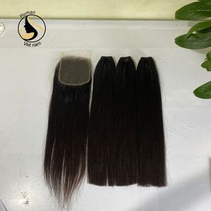 Top des vendeurs de cheveux humains, cuticules alignées, Swiss HD Lace Closure avec 3 paquets de perruques pour femmes noires - Product Image 1