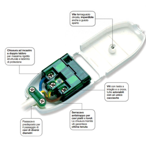 Ecova 10 Ampere bianche piccole spine e prese per prese elettriche - Product Image 3