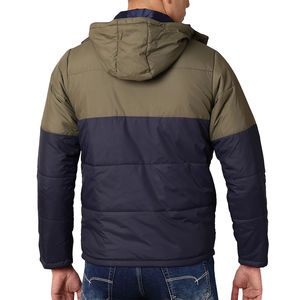 Veste matelassée pour homme, veste à bulles rose, chaude, confortable, de haute qualité, service OEM, logo personnalisé, hiver, nylon, fermeture éclair, réversible - Product Image 2
