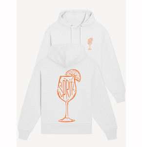 Sudadera con capucha regular de algodón personalizada sudadera blanca sudadera orgánica Spritz - Product Image 1