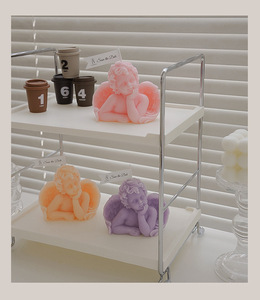 Vente chaude Bougie votive en cire de soja <span class=keywords><strong>parfum</strong></span>ée à la crème d'ange personnalisée pour la décoration de la maison Cadeaux de mariage Noël à des fins décoratives - Product Image 5
