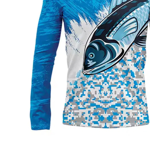 Haute qualité hommes UPF 50 T-Shirts Sublimation respirant vêtements de pêche 100% Polyester avec Protection OEM Service - Product Image 3