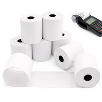 Papier thermique de qualité A 3 1/8 X 230 2 1/4 X 50 55gsm 65gsm 80gsm pour caisse enregistreuse POS, rouleau de reçus de restaurant, en vrac