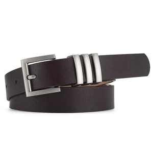New Fashion <b>Genuine</b> <b>Leather</b> <b>Belt</b> with Metal Pin Buckle <b>Belt</b> for Men's Luxury <b>Leather</b> Jeans <b>Belts</b> - Product Image 6