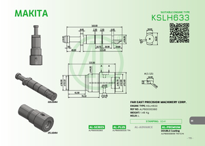 Ensemble de cylindre à piston pour moteur diesel marin HANSHIN LU35 LUD35 MAKITA KSLH633 NIIGATA MG31EZ, pièces de rechange pour navires FEPM - Product Image 5