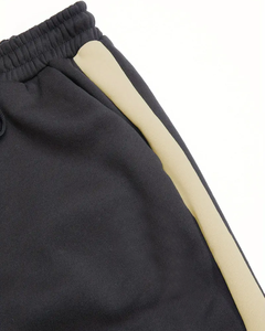 2024 marque hiver hommes survêtement 2 pièces ensemble sweat pantalons de survêtement fermeture éclair à capuche vêtements de sport décontractés 100% coton séchage rapide - Product Image 5