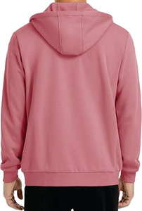 Venta al por mayor personalizado 3D Puff Imprimir Logo Hombres Sudadera con capucha de algodón mezclado Peso pesado de gran tamaño en relieve Cremallera completa Street Style Basics - Product Image 3