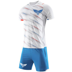 ชุดเสื้อฟุตบอลผ้าโพลีเอสเตอร์100% ชุดเสื้อฟุตบอลออกแบบได้เองชุดเสื้อฟุตบอลผ้าโพลีเอสเตอร์ออกแบบได้พร้อมโลโก้ด้านหน้า - Product Image 5