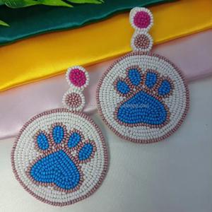 ต่างหูลูกปัดเมล็ดแก้วสำหรับผู้หญิงดีไซน์เป็นเอกลักษณ์ - Product Image 6