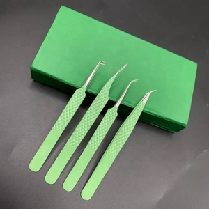 Pinzas de extensión de pestañas recién llegadas al por mayor para extensiones de pestañas pinzas de extensión de pestañas de acero inoxidable alto - Product Image 1