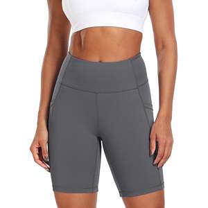 Pantalones cortos de Yoga de cintura alta para mujer ropa deportiva Spandex Scrunch Butt Running entrenamiento gimnasio Fitness sin costuras Levantamiento de cadera pantalones cortos de mujer - Product Image 2
