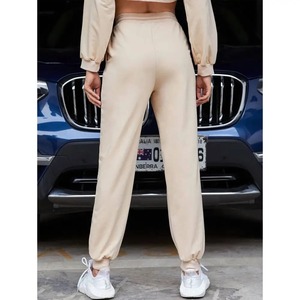 Pantalones Deportivos de Algodón con Logotipo Personalizado, Corte Holgado, Pantalones de Chándal de Invierno con Decoración de Encaje, Pantalones Deportivos para Hombre y Mujer - Product Image 3