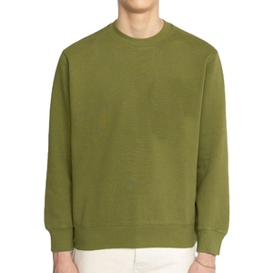 Nouveau Sweat-shirt Basique en Coton Mélangé à Col Rond Effet Délavé, Taille Personnalisée, 100% Coton, Prix de Gros Abordable pour Hommes 2026 - Product Image 2