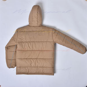 Chaqueta de invierno de burbuja personalizada, elegante abrigo grueso de mezclilla con cierre de cremallera, ropa cómoda de Hip Hop para exteriores - Product Image 2