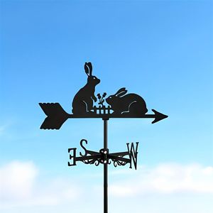 Premium outdoor iron weathervane with realistic animal art style suitable for barns rooftops or countryside homes - Product Image 1