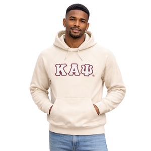 Kappa Alpha Psi Kream Chenille Hoodie Premium Greek Letter Nupe Fraternity Pullover <b>Fleece</b> - Product Image 1