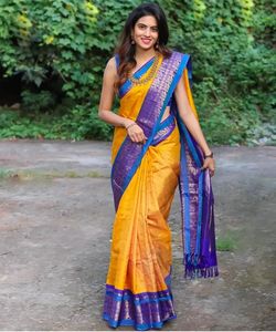 Elevate Your Wardrobe with the Allure of Silk Saree, Exuding Luxury and Sophistication with Every Drape. - Product Image 1