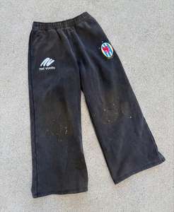 Survêtements en coton épais pour hommes Pantalon de style streetwear à imprimé graphique surdimensionné vintage grande taille - Product Image 5