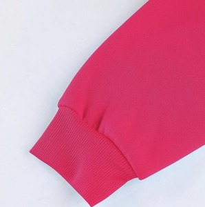 Vêtements décontractés pour femmes, grande taille, printemps automne, adulte, sweat-shirt fin à capuche, tissage circulaire, devant uni, technique de teinture unie - Product Image 5