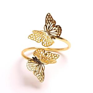 Servilleteros de metal de diseño premium en forma de mariposa con color personalizado a precios al por mayor hoteles con tamaños de 1,7 pulgadas - Product Image 1