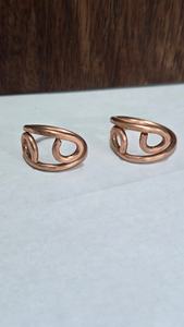 Anneaux de serviette classiques en cuivre pur pour soulager la douleur, bijoux de thérapie biomagnétique, arthrite, durables et réglables - Product Image 2