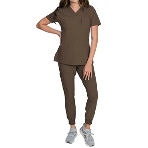 Trajes de manga corta para mujer, de secado rápido Joggers, enfermera Dental, Doctor, bata de laboratorio, uniformes, venta al por mayor, ropa de trabajo para Hospital de mascotas - Product Image 3