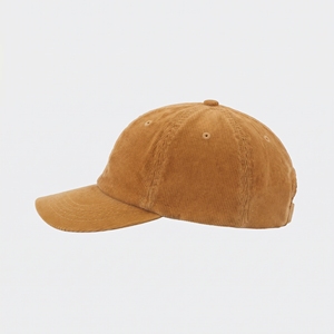 Casquette de baseball en velours côtelé 6 panneaux avec broderie de lettres, unisexe, décontractée, vente en gros, logo personnalisé, haute qualité, OEM ODM, faible MOQ - Product Image 2