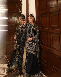 Top de Diseñador de Moda India para Mujer con Pantalones Palazzo y Dupatta para Eventos de Boda - Product Image 3