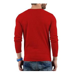 New Design Men's Casual Solid Color Long Sleeve Round Neck 100% Cotton Single Jersey <b>T</b>-<b>shirt</b> From Bangladesh Factory Price - Product Image 2