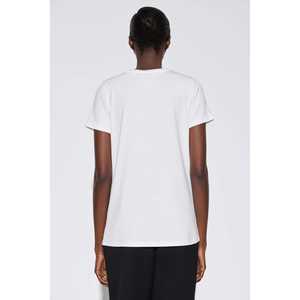 Camiseta Básica de Manga Corta con Cuello en V Color Crudo - Product Image 5