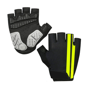 Gants de cyclisme demi-doigt rembourrés maille respirante légère pour vélo de route Sports de plein air confortable longue équitation - Product Image 1