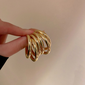 Pendientes de Joyería de Oro de Moda Europea y Americana, Pendientes de Aro Geométricos para <span class=keywords><strong>Hombre</strong></span> y Mujer, para Regalo de Boda y Fiesta - Product Image 2
