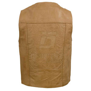 Chaleco de Cuero Personalizado con Diseño a Medida para Hombre, Chaleco de Cuero de Moda Hecho en Pakistán - Product Image 3