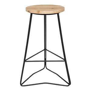 Tabouret de bar en bois rustique vintage, siège en bois, meubles de cuisine industriels pour café, maison, utilisation en extérieur, chaise de salon - Product Image 3