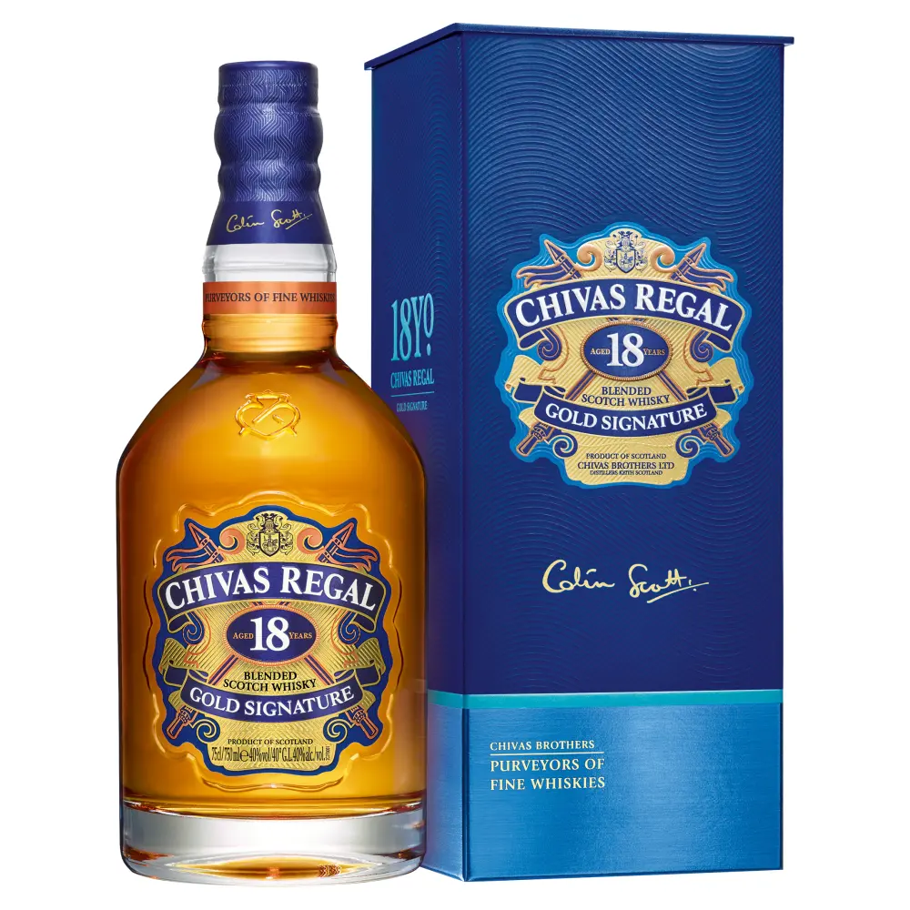 Fabrika fiyat Chivas Regal viski/Chivas 12 15 18 ve ekstra viski/orijinal Chivas Regal 12 ve 18 yıl 40% vol