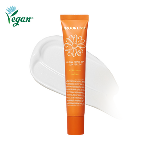 Sérum solaire éclaircissant Brukesia Glow 30ml - Vitamine C & Céramide, crème solaire pour le visage, éclaircissant, resserre les pores, usage domestique - Product Image 2