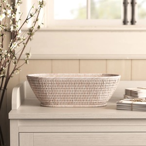 Oval Rattan <b>Table</b> <b>Basket</b> Handmade Storage <b>Baskets</b> Natural Rattan Modern Multifunction Made in Viet Nam - Product Image 5