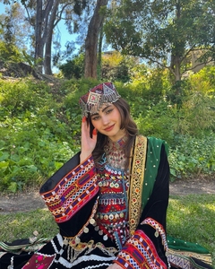 เสื้อผ้าชาวอัฟกานิสถานสำหรับผู้หญิงสินค้าแบบดั้งเดิมผลิตตามสั่ง630 - Product Image 5