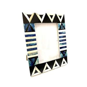 Cadre photo en résine avec incrustation d'os fait à la main, support OEM, écologique, forme carrée, couleur personnalisée, haute qualité, décoration d'intérieur unique - Product Image 5