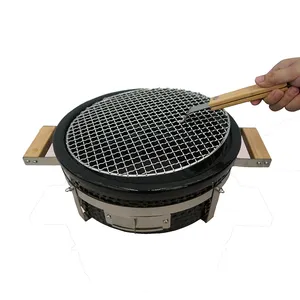 Mcd 2023 Keramische Japanse Tafelblad Grill Hitachi Ronde Rechthoek Grill Vuurvaste Kamado Oven