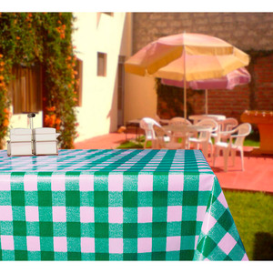 Rouleau de nappe en toile cirée verte 1,4x20m B2B - Product Image 1