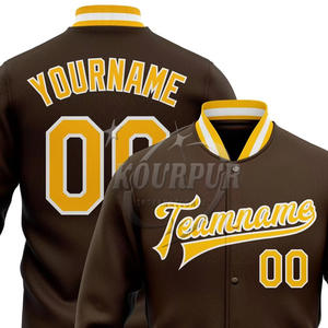 Veste universitaire personnalisée OEM veste universitaire Letterman de baseball pour hommes broderie Logos vestes respirantes - Product Image 4