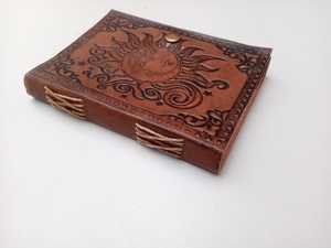 Couverture en cuir cahier Journal carnet de croquis couverture en cuir pages vierges épaisses journal personnel T678. - Product Image 3