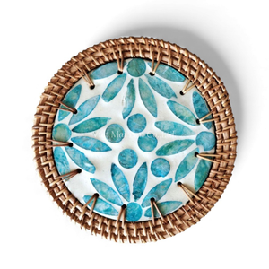 แผ่นรองจานมุกประดับหวาย ราคาสุดคุ้มสำหรับผู้ค้าปลีกและผู้ซื้อจำนวนมากจากเวียดนาม - Product Image 1