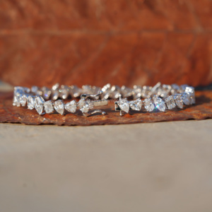 9,6 CTW Lab Grown Tennis Bracelet Brazaletes de diamantes de lujo hecho a mano producto a granel personalizado - Product Image 2