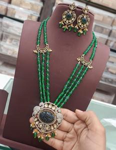 Design élégant d'un beau collier Kundan ensemble de bijoux collier à la mode pour femmes filles pour les fiançailles de mariage - Product Image 2