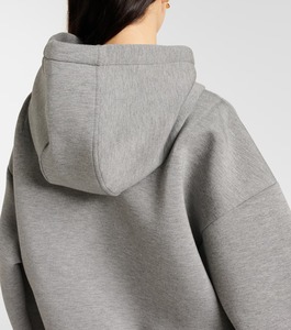 เสื้อฮู้ดสวมหัวโอเวอร์ไซส์สำหรับผู้หญิงเสื้อมีฮู้ดผ้าคอตตอนดีไซน์สตรีทแวร์ผ้าคอตตอนพิมพ์ลายโลโก้ด้านหน้าตามสั่ง100% ทันสมัย - Product Image 4