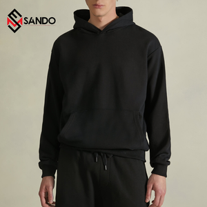 Sudadera con capucha de algodón ligero de alta calidad Unisex personalizada 3D para estampado de hojaldre lavado con ácido DISEÑO DE Treey francés bordado - Product Image 3