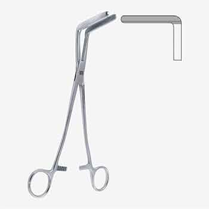 คีมเอนกประสงค์สแตนเลสทรงโค้ง 90 องศา สำหรับห้ามเลือด ใช้ในศัลยกรรมด้วยมือ ได้รับการรับรองมาตรฐาน CE ระดับ I - Product Image 1