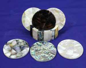 Posavasos con incrustaciones de madreperla de nuevo diseño de tendencia superior, alfombrillas y almohadillas decorativas de mesa de cocina para uso en el hogar y la Oficina - Product Image 2